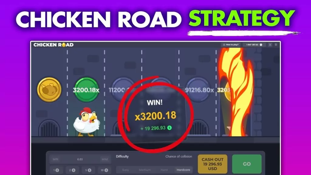 L'immagine è una miniatura promozionale o un fermo immagine del gioco d'azzardo online "Chicken Road".